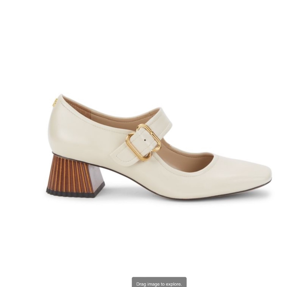 Sam Edelman Cream Mary Jane Heels